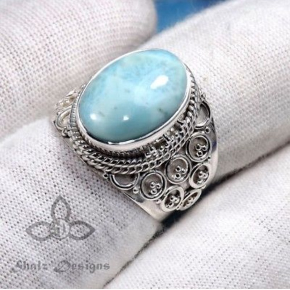 Blue Moonstone Ring